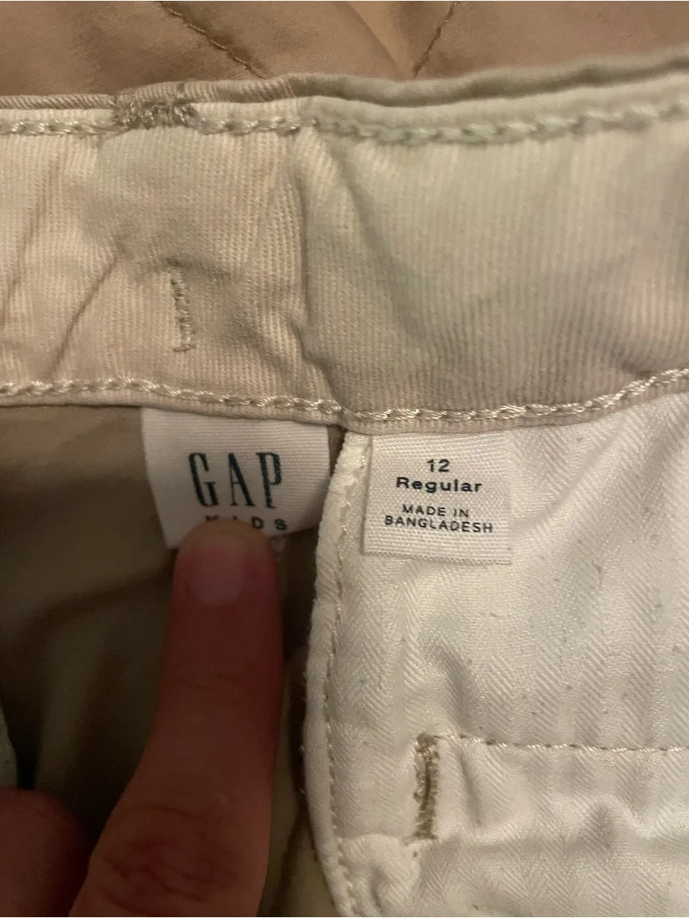 GAP Kids Khaki and Navy Waistband Shorts